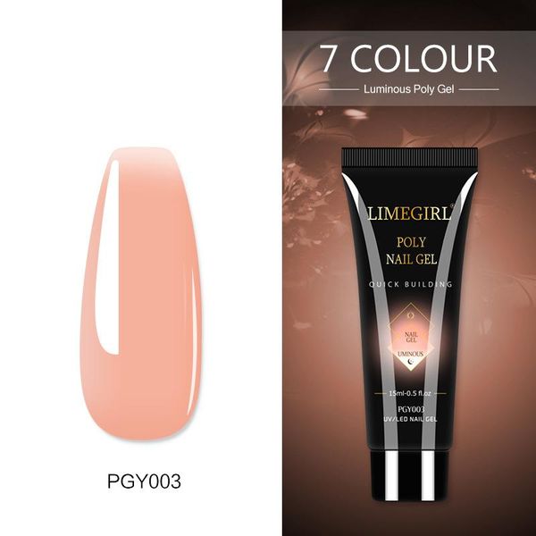 

nail gel limegirl poly quick building acrylic 7 color jelly finger extension camouflage fast polish, Red;pink
