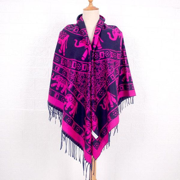 

scarves winter women print scarf cashmere pashmina kerchief ladies ethnic style tassels female travel shawl bufanda mujer, Blue;gray