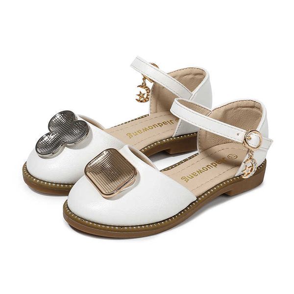 

elling designer childrens princess shoes fashion girls flat party dress slip-on dance sandals spring autumn little girl uniform shoe classic, Black