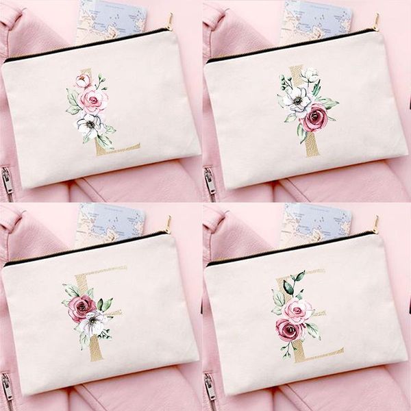 

storage bags alphabet printed portable women cosmetic multifunction travel toiletry organizer handbags female makeup case pouch