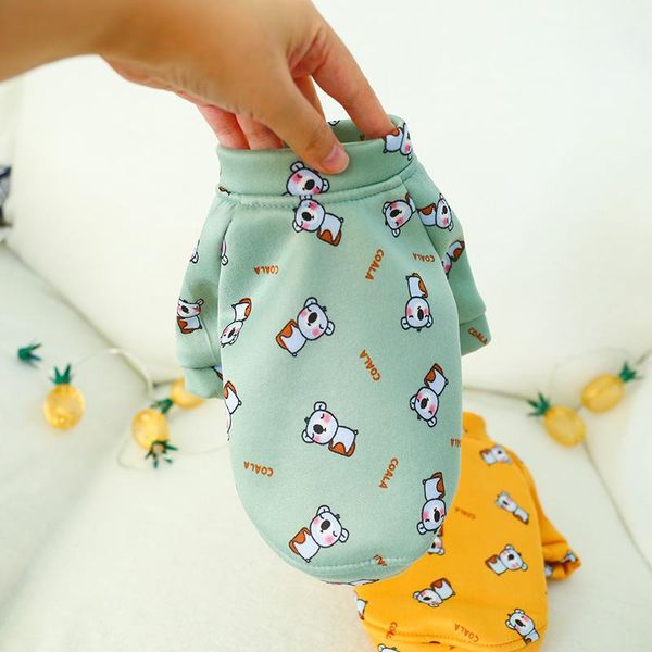 

dog apparel pet hoodie dress koala print cat puppy t-shirt coat autumn/winter clothes apperal 2 colours