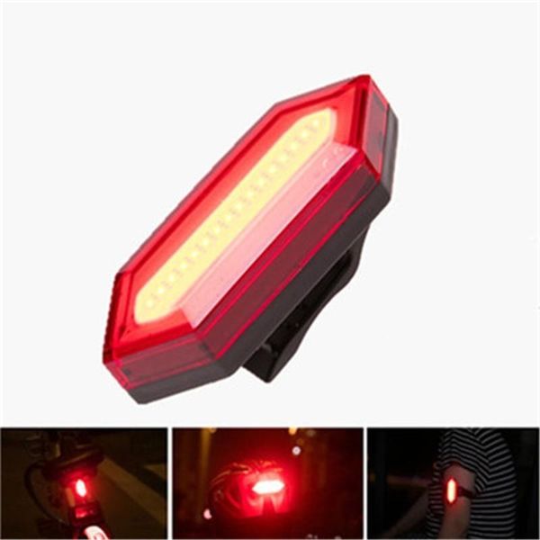 

bike lights bicycle lamp 100 lm rechargeable led usb cob mountain tail light taillight mtb safety warning rear