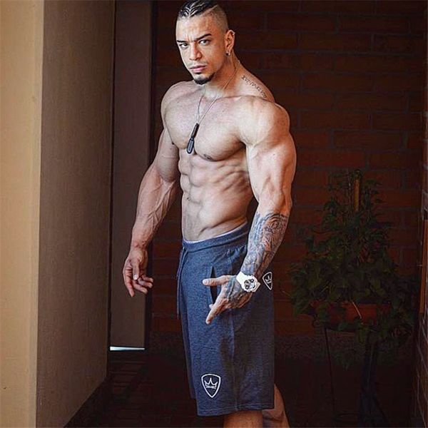 

new 2021 summer men cotton shorts fashion breathable male casual comfortable fitness mens bodybuilding jogging shortpants clothing umkm, White;black
