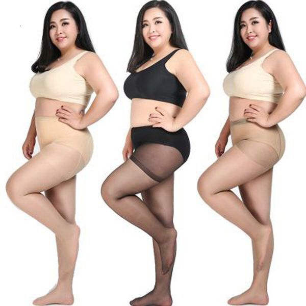 

fat mm summer ultra thin fat size double sided plus file stockings anti hook silk pantyhose, Black;white