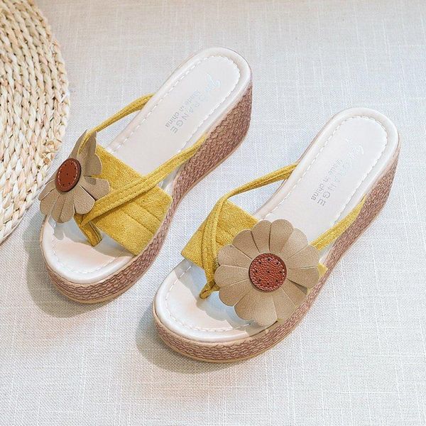 

slippers women shoes 2021 summer platform sandals women's wedges outdoor beach ladies slides female, Black