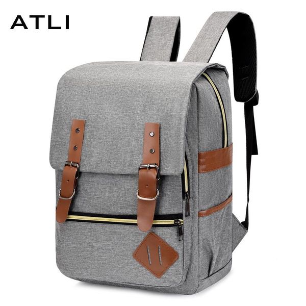 

backpack vintage men's brand design canvas school for teenage lap2021 travel shoulder bags men sac