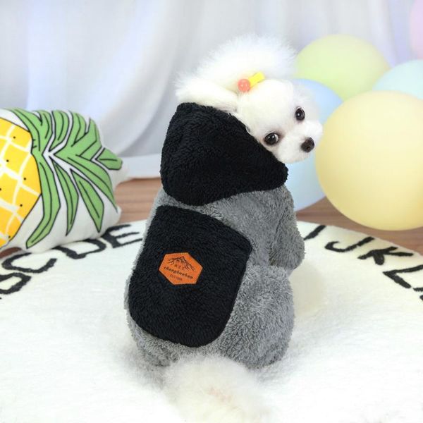 

dog apparel pet clothes plush cotton thickened casual four-legged clothing cotton-padded for autumn and winter