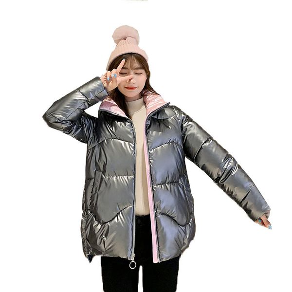 

Winter Women Parkan New Brilliant Women's Fashion Young Plus Size Cottoncoat Swallowing Korean Cotton Jacket Mode A79 Zarg, Black