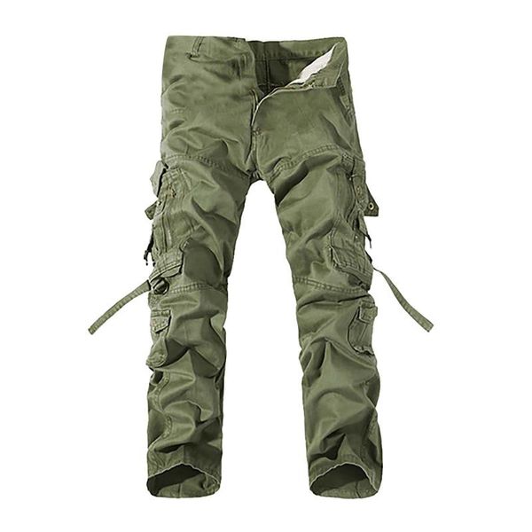 

men's pants tactical multi pocket military trousers male autumn spring cargo for men cotton outdoor terkking sweatpants, Black