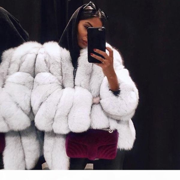 

women faux fur coat oversize coats short coat warm furry jacket long sleeve outerwear teddy coats solid color fleece outerwear, Black