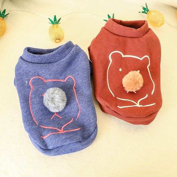 

dog apparel clothes summer pet supplies clothing small puppies cat thin cartoon sweater autumn for dogs