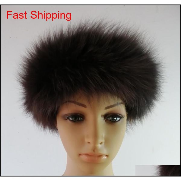 

woman fur hat female real fox fur hats girl warm autumn winter headband hairband 10pc jlliec ffshop2001, Silver