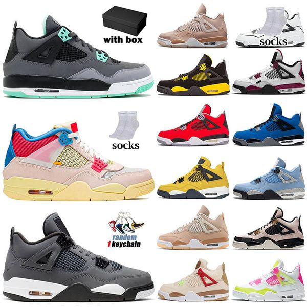

with box jumpman 4 4s basketball shoes mens womens jumpman4s designer cool grey wild things sail union analyzes sport sneaker men outdoor sp