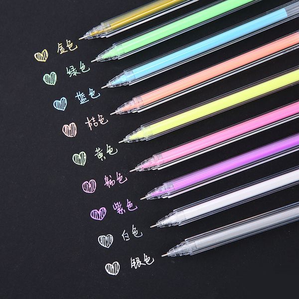 

painting pens high light neutral hand account orcent art painting color creative dign paint diary graffiti pen, Black;red