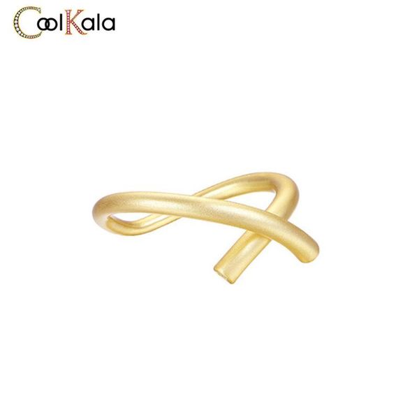 

wedding rings coolkala star style deconstruction ins cold wind big cousin same color metal sand ring, Slivery;golden