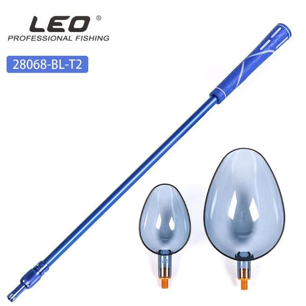 

95cm adjustable fishing net retractable aluminum alloy fishing net rod - m8 outdoor sports equipment