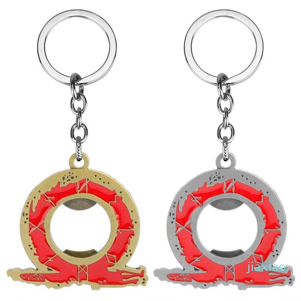 Chaveiros MQchun Olympus Kratos Keyring God of War 4 Keychain Holder Metal Dog Tag Game PS4 Jóias CháVeiro