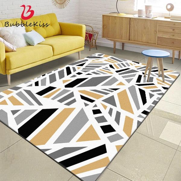 

carpets bubble kiss modern yellow geometric pattern for living room home decor customized non slip area rugs bedroom floor mat