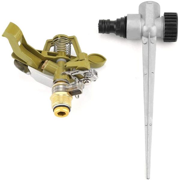 

watering equipments 360 Â° zinc alloy ground insert sprink water sprinkler sprayer lawn garden yard drip irrigation system