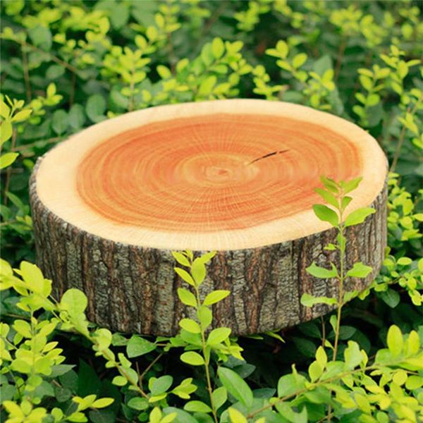 

cushion/decorative pillow creative big willow tree dummy wood block log texture stump cushion cylindrical shape cojines decor para sofa