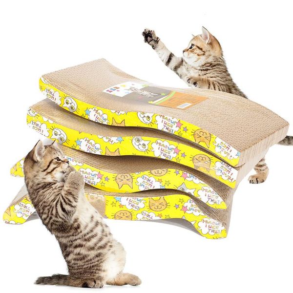 

cat toys 1pcs pet claw plate 4cm high density corrugated paper grinding device supplies send catnip