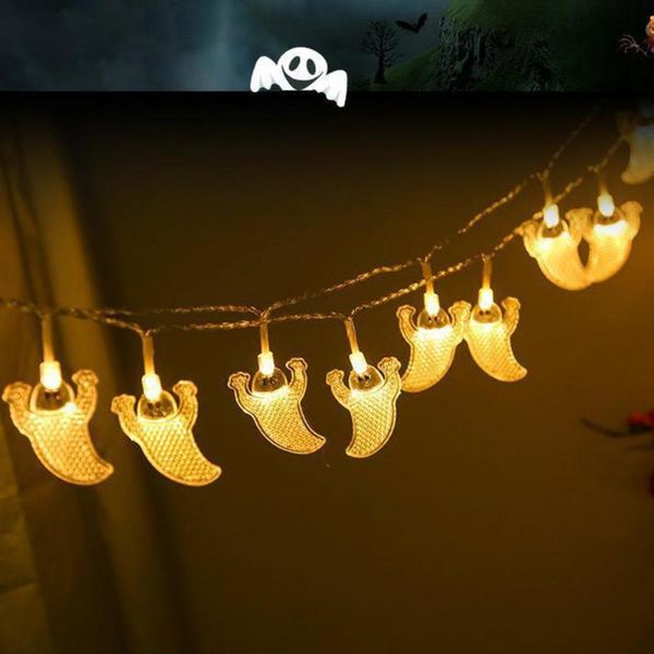 

party hats battery operated eco-friendly halloween flat ghost led fairy light for indoor