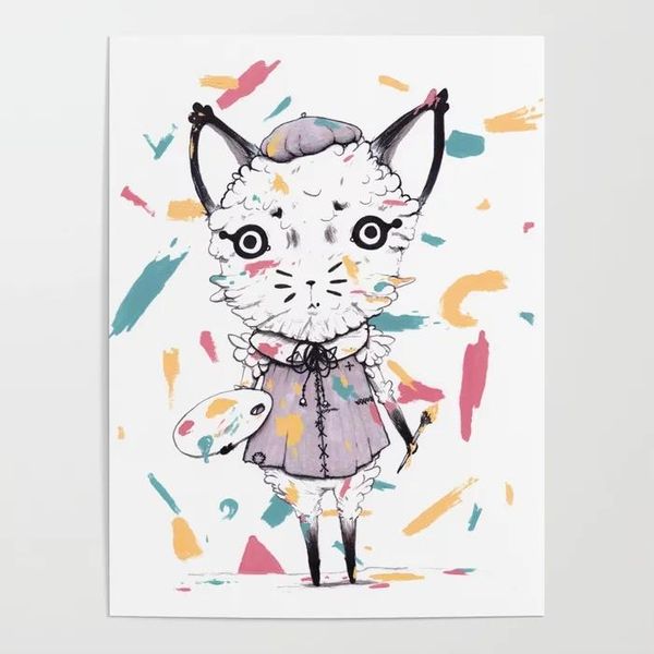 

paintings prints painting pictures wall art abstract anime home decoration modular canvas poster adding paint for kids bedside background