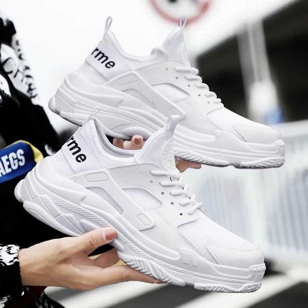 

men running shoes men's sports 2021 new fashion casual flying woven breathable student running men's shoes in spring traniers snea