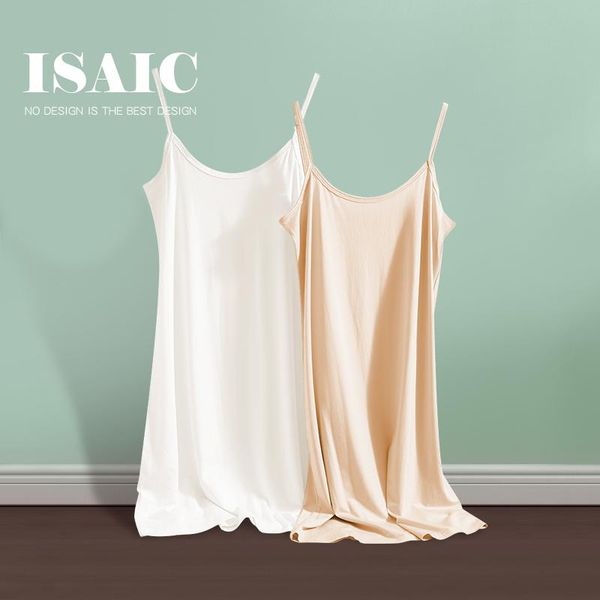 

women's sleepwear modal bottoming sling liner skirt knee length 4xl large size 5xl underskirt for dress women summer loose black white, Black;red