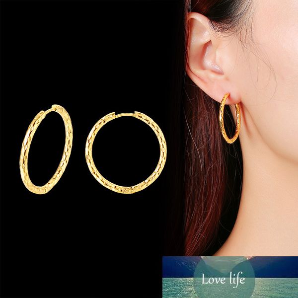 

middle hammered hoop earrings gold filled stainless steel bohe wavy circle earrings for women girls, Golden;silver