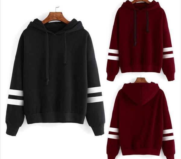 

women's hoodies & sweatshirts 2021 autumn women hoodie casual long sleeve hooded pullover female jumper tracksuits sportswear, Black