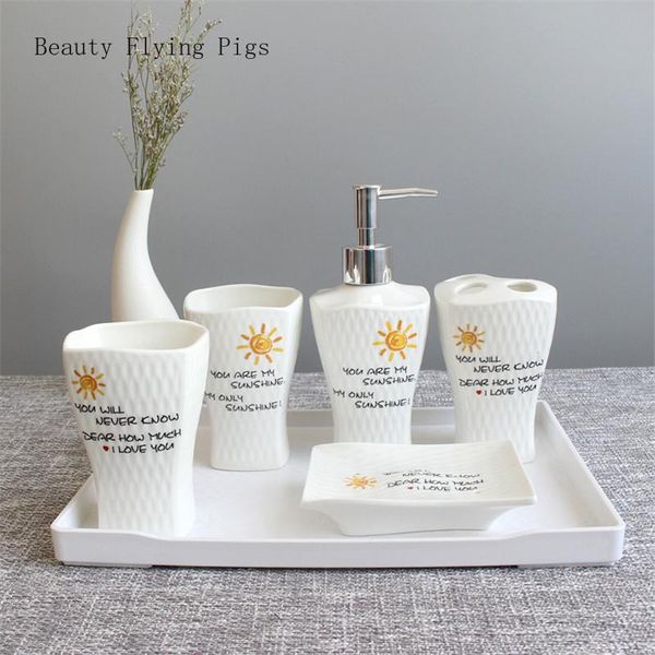 

bath accessory set european ceramic bathroom accessories lotion bottle toothbrush holder soap box tray wash modern supplies