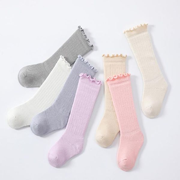 

socks baby stockings over-the-knee autumn/winter leg agaric silk sockings for boy girl, Pink;yellow