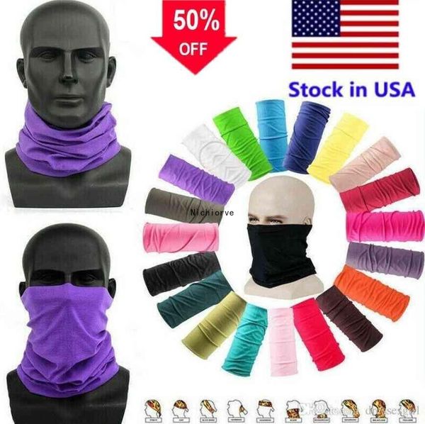 

1pc us stock magic head face protective mask neck gaiter biker's tube bandana scarf wristband beanie cap multifunctional outdoor fy7026