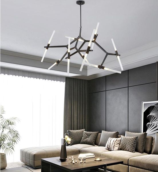 

pendant lamps villa tree branch lamp post modern designer nordic led chandelier fork restaurant