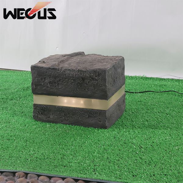 

2021 new frp lawn stone-proof dwaterproof lamps modern decorative creative water style stone backyard way garden to outdoor landscaping wgnn