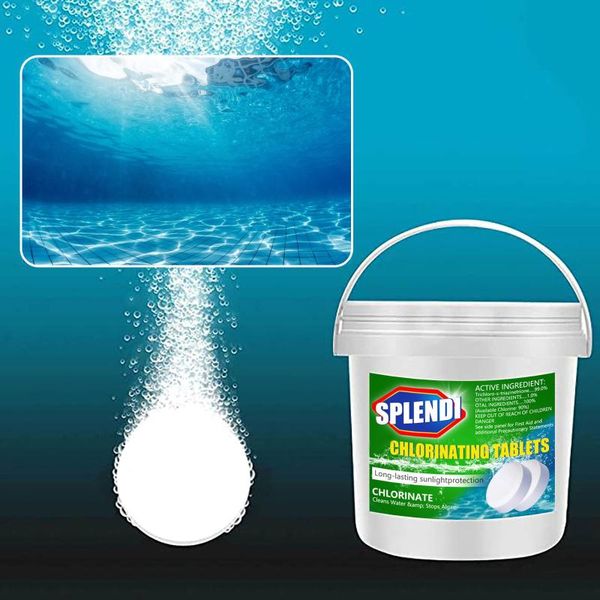 

pool & accessories swimming cleaning tablets disinfect chlorine pills instant effervescent foaming cleaners toilet purify water #p2