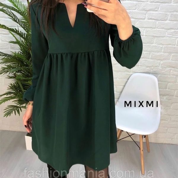 

women casual high waist mini dress long sleeve v-neck solid color party lantern sleeve dress autumn new fashion dress 210303, Black;gray