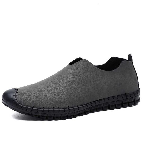 

doudou casual sole shoes soft men's lazy large casual leather 2gdv gqpz, Black