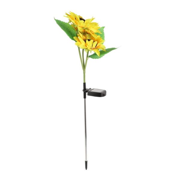 

lawn lamps 1pc simulation solar 3-head sunflower lamp led imitation light