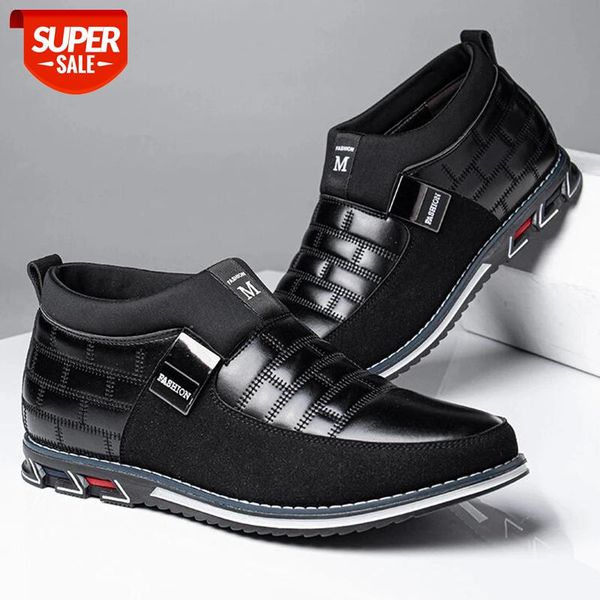 

2021men casual fashion shoes man comfy solid color loafers breathable slip on round toe male driving footwears #5d3g