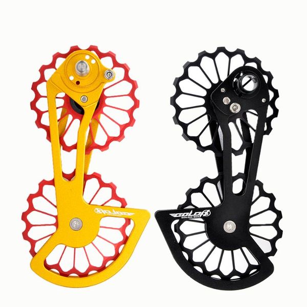 

bike derailleurs aluminum alloy 17t road rear derailleur ceramic bearing pulley guide wheel for r6800 r7000 r8000 r9100 force