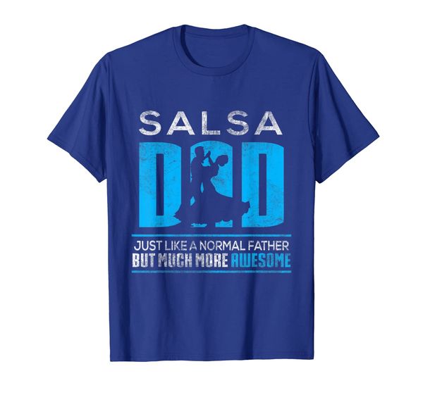 

salsa dad funny distressed father's day dad gift shirt, White;black