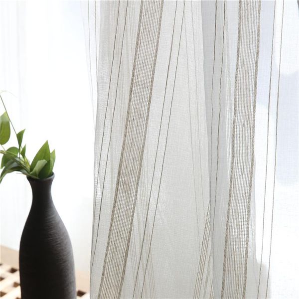 

modern tulle curtain for living room striped white curtain window drapes linen curtains window balcony gauze shade screen
