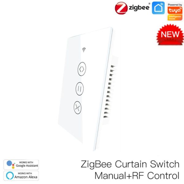 

smart home control 3 gang tuya wifi touch light switch roller blinds shutter wireless compatible with alexa google