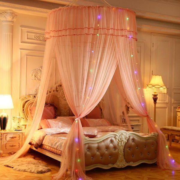 

mosquito net princess hanging round lace canopy bed home dome for crib twin full queen