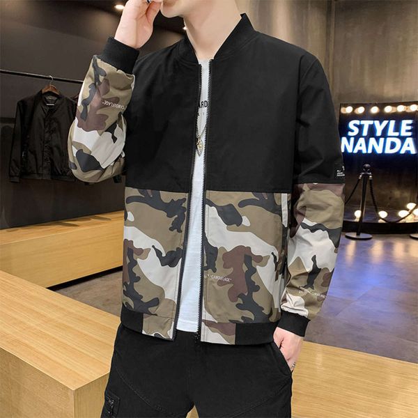 

large autumn new men's youth popular jacket, Black;brown