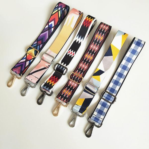 

nylon bag strap women shoulder crossbody bag belt colorful wide strap bag part accessories female messenger bags strap handle ing, Black