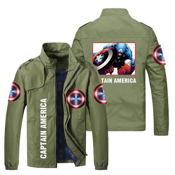 

men's jackets 2021 funny cartoon print jacket, boutique zipper collar slim fit coat, personalized hip-hop outdoor sportswear, Black;brown
