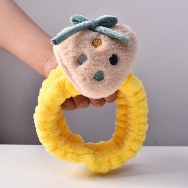 

hair clips & barrettes han edition cute cartoon strawberry ring ms. face makeup hoop headband fashion sen is fluffy band, Golden;silver
